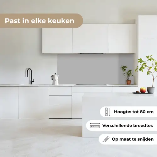 Grijs - Effen print keuken achterwand 2 middel 871 -sfeer4_NL