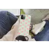 Schelpen - Patroon - Roze - Blauw - Zomer Hoesje iPhone 12 Pro met koord klein -hand