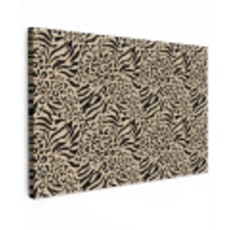 Giraf - Zebra - Motief - Bruin Tuinposter op houten frame 2 cm dik klein 845 -3d
