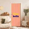Verticaal - Strepen - Oranje - Ciao bella deurposter klein -sfeer2