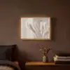 Pampasgras - Pluim - Wit Light Box met batterij (Wandlamp) middel -sfeer4