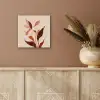 Bloemen - Blaadjes - Minimalistisch - Roze aluminium wit klein -sfeer4