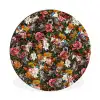 Bloemen - Vlinder - Design - Kunst - Abstract - Schilderij - Oude meesters Wandcirkel aluminium klein -3d