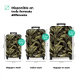 Botanisch - Bladeren - Groen NBS - Handbagage koffer - Volwassenen Unisex middel zzzzzzVergelijking_3FR