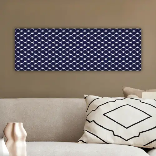 Oceaan - Schelp - Blauw - Wit canvas 2cm klein 828 -sfeer3