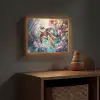 Schildpad - Bloemen - Onderwater Light Box met batterij (Wandlamp kind) middel -sfeer5_kind