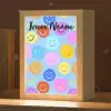Smileys - Kleurrijk - Grappig Light Box met kabel (Kinderlampje) klein -zzz_3d_website