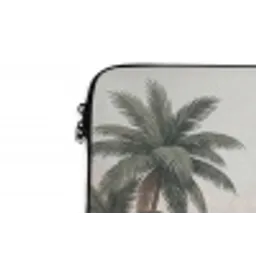 Kraanvogels - Palmbomen - Tropisch laptophoes neopreen klein -detail