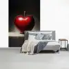 Apple - Hart - Rood fotobehang vinyl groot -slaapkamer