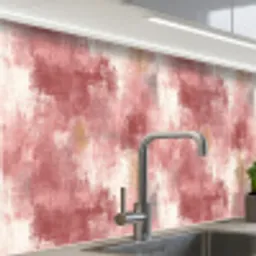 Penseelstrepen - Verweerd - Roze keuken achterwand 2 middel 865 -zzzz3d_schuin