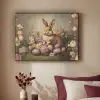 Haas - Stilleven - Bloemen Textielframe zwart klein -sfeer1