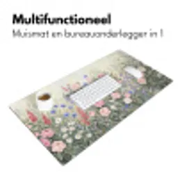 Bloemen - Tuin - Natuur - Kleurrijk Muismat XXL klein -sfeer4