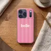 Roze - Gestreept - Belle Telefoonhoesje iPhone 17 Pro klein -sfeer1
