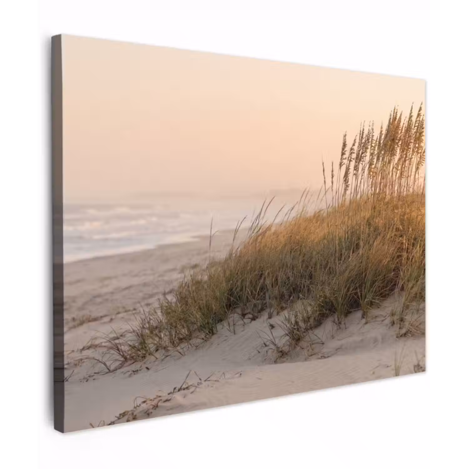 Leinwandbild - Dünenlandschaft - Sonnenuntergang - Strand
