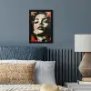 Graffiti - Vrouw - Rood - Street art - Banksy fotolijst zwart zonder passe partout klein -sfeer3