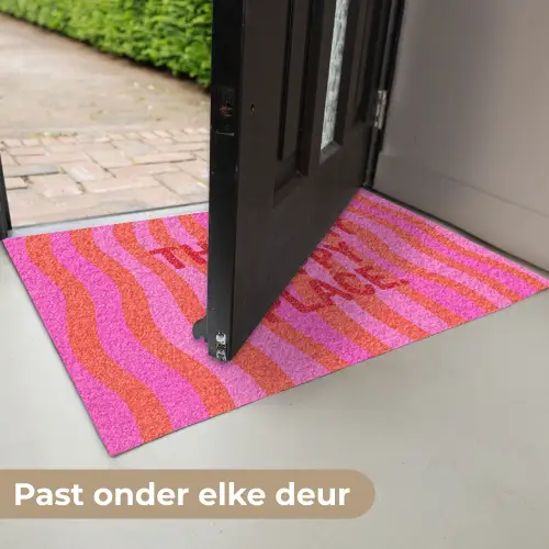 Tekst - Modern - Kleurrijk Deurmat klein -USP_NL