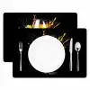 Wijn - Glas - Graffiti - Borrel - Rood - Verf Placemat vinyl groot -zzsfeer2_Kitchenyeah-website