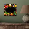 Groente - Graffiti - Kleurrijk - Koken - Abstract aluminium wit klein -sfeer2