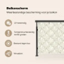 Barok - Patroon - Beige Balkonbeschermer Duitsland klein 596 -specs_NL
