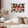 Koeienprint - Limited edition - Rood Wandkleed katoen klein -sfeer1