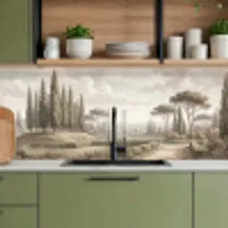 Vallei - Tuin - Natuur - Groen keuken achterwand 2 middel -sfeer3