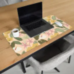 Patroon - Bloemen - Kleurrijk Muismat XXL klein -sfeer1