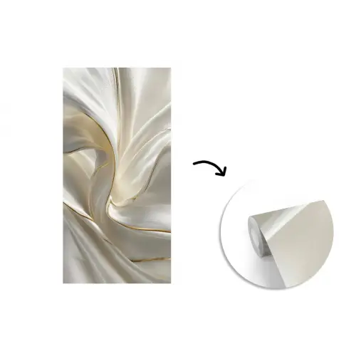 Stof - Plooien - Goud fotobehang vinyl groot -3d