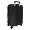 Retro disco laarzen boekt patroon kleurrijk NBS - Handbagage koffer - Volwassenen Unisex middel -achterkant