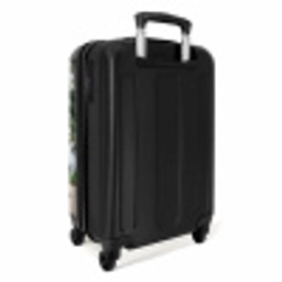 Surfboard - Palmbomen - Kleurrijk NBS - Handbagage koffer - Volwassenen Unisex middel -achterkant