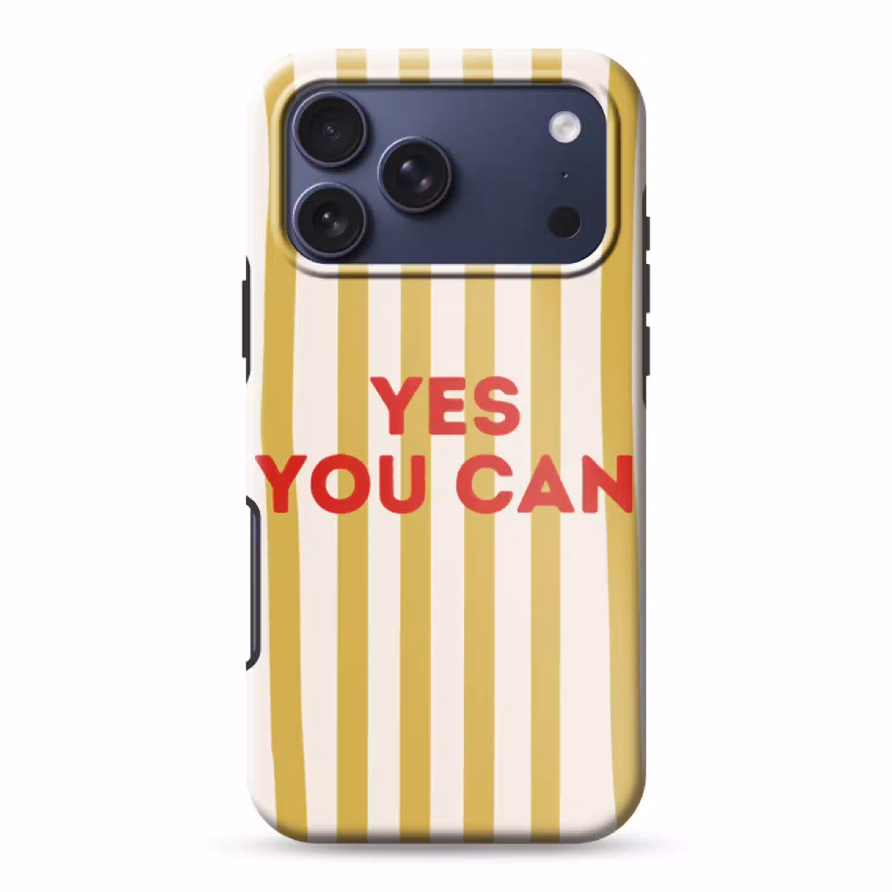 Strepen - Abstract - Yes you can - Rood Toughcase MagSafe Apple iPhone 17 Pro Max klein -3d