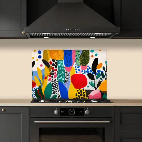 Stippen - Vormen - Modern - Kleuren keuken achterwand spatscherm klein -sfeer1