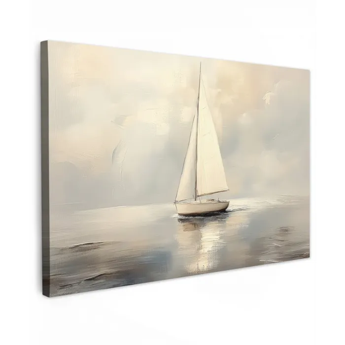 Zeilschip - Zee - Bewolkt canvas 2cm klein -z3d