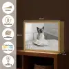 Kat - Siamees - Zwart Wit - Schattig - Dieren Light Box met batterij (Wandlamp) middel -USP_websiteoverzichtNL