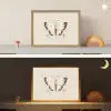 Vlinder - Minimalistisch - Pastel - Stippen Light Box met batterij (Wandlamp kind) middel -sfeer3_kind
