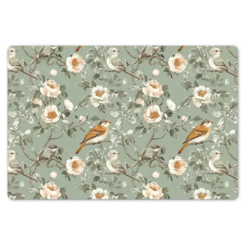 Roze - Vogels - Kleurrijk Placemat vinyl groot 368 -zzsfeer1_Kitchenyeah-website