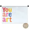 You are art - Kleurrijk - Grafisch Wandkleed katoen klein -t3d_DE