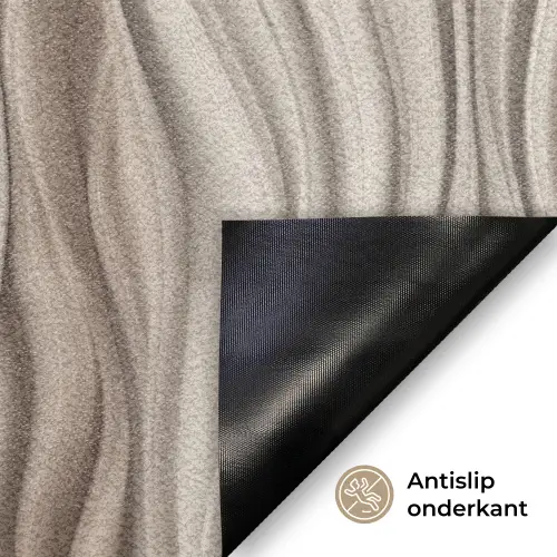 Golven - 3D - Crème Deurmat klein 898 -antislip_NL