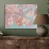 Eikenbladeren - Takken - Roze PET vilt klein -sfeer2