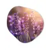 Lavendelbloemen - Paars - Zonlicht Wandcirkel Organisch Aluminium middel -3d