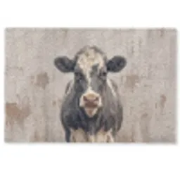 Koe - Portret - Dieren - Modern Deurmat klein -zkaufland3d