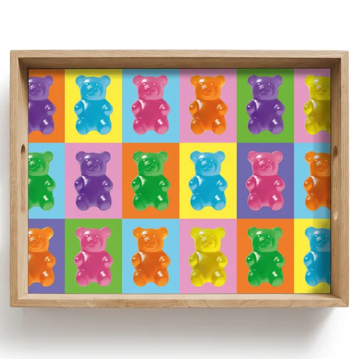 Art- Snoep - Kleurrijk Dienblad Rechthoek middel -z3d_shopping