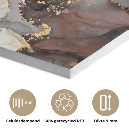 Rood - Marmer - Goud PET vilt klein -closeup_NL
