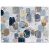 Abstract - Goud - Vormen tuinposter los doek klein -3d