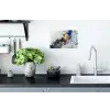 Marmer - Blauw - Goud Muursticker klein -keuken