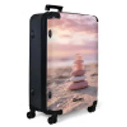 Stenen - Zand - Roze NBS - Large koffer - Volwassenen Unisex groot -product1