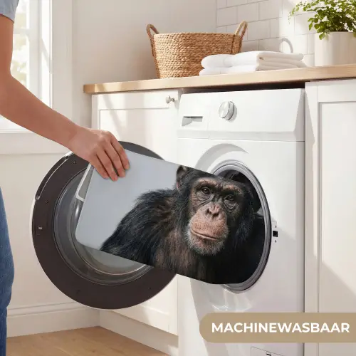 Chimpansee - Badeend - Grijs Badmat klein -USP_WasbaarNL