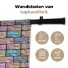 Parelmoerig - Bakstenen - Muur Wandkleed katoen klein 269 -sfeer2