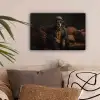 Hond - Sigaar - Hoed - Pak canvas 2cm klein -sfeer1