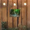 Jungle - Waterval - Planten - Water - Natuur tuinposter los doek klein -sfeer1