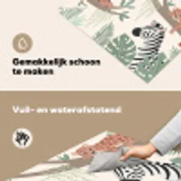 Jungle - Rustiek - Pastel Inductie beschemer met haakjes klein -ky-schoon-nl